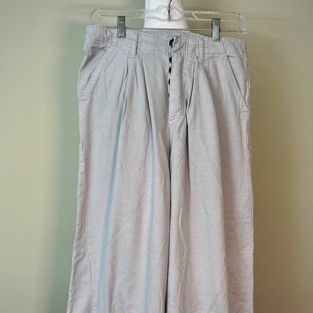 Wide Leg Trousers in a Baby Blue by Free People (6)